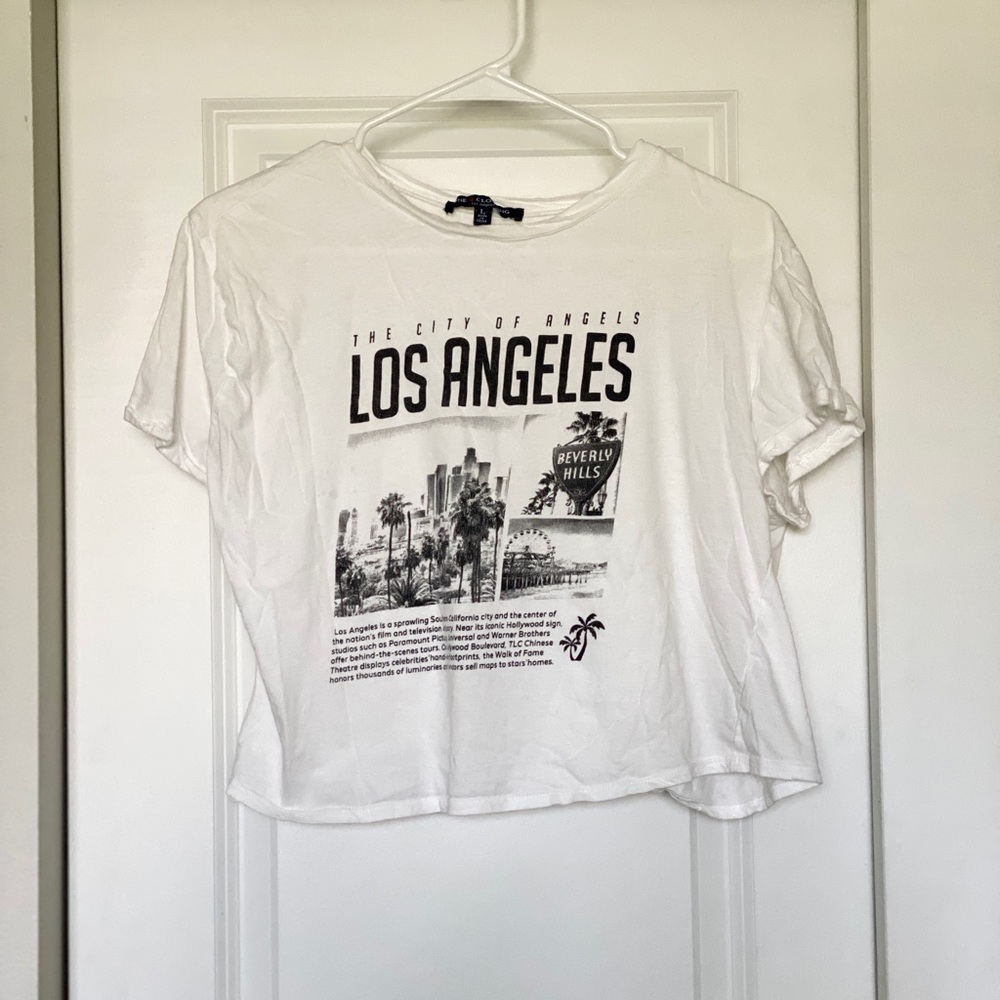 One Clothing White Los Angeles Graphic Tee
